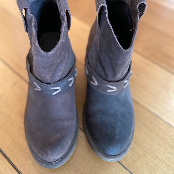 Coolway Brown Leather Short cowboy boots size 38 (hidden heel) - Picture 5 of 12